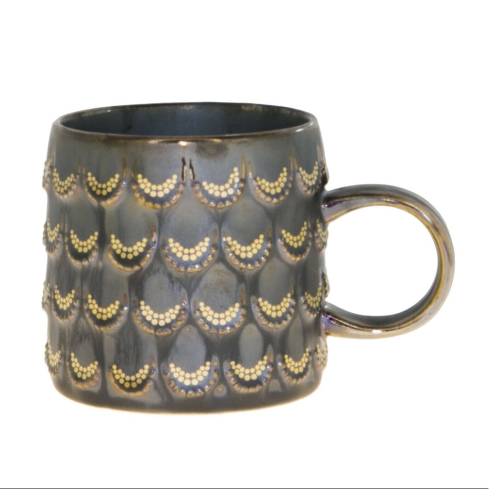 Starbucks 2015 Golden Scales Anniversary Collection Mermaid Coffee Mug